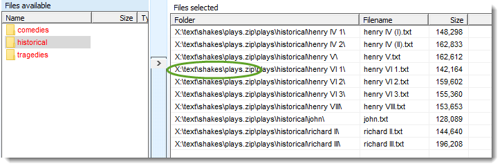 zip files