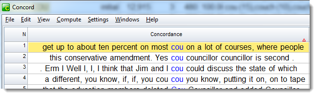 cou concordanced