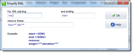 XML_simplification_options