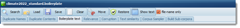 corpus_checker_standard buttons