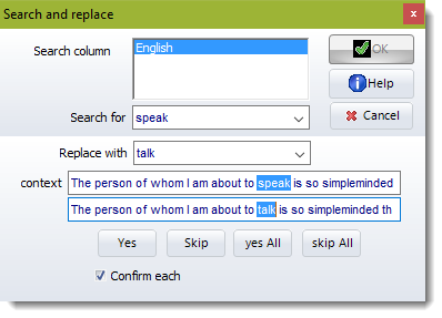 search with replace