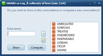 collocate highlight options
