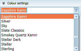 colour scheme menu