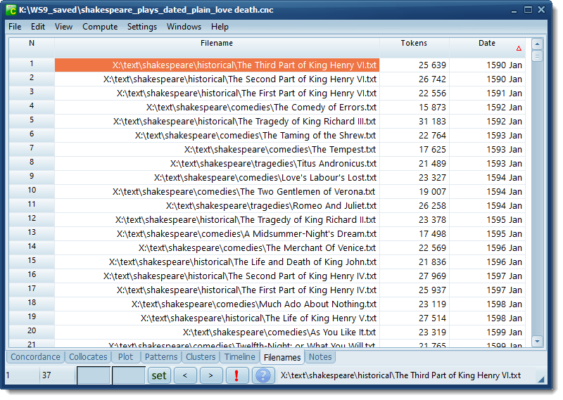 shakespeare filenames_date