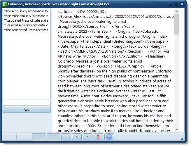 Nebraska climate text