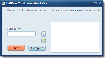 collocate highlight options KISS HAND