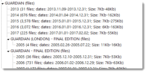 some Guardian folders