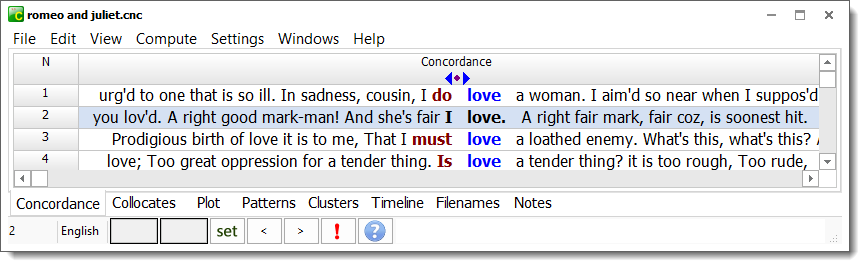 Light concordance