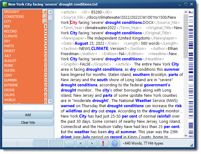 relevance_showing_text