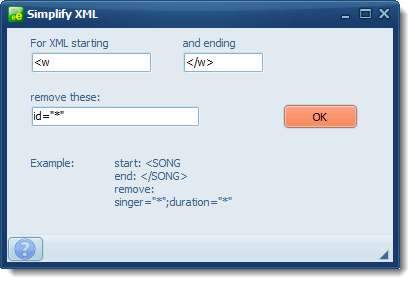 XML_simplification_options