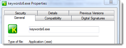 program properties