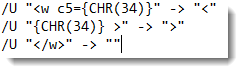 BNC XM Convert text