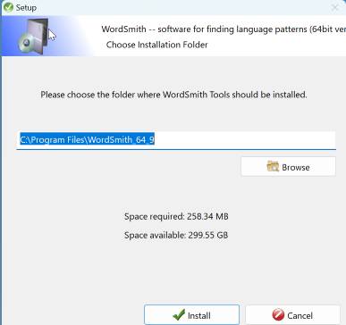 installation folder
