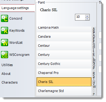 Charis Font